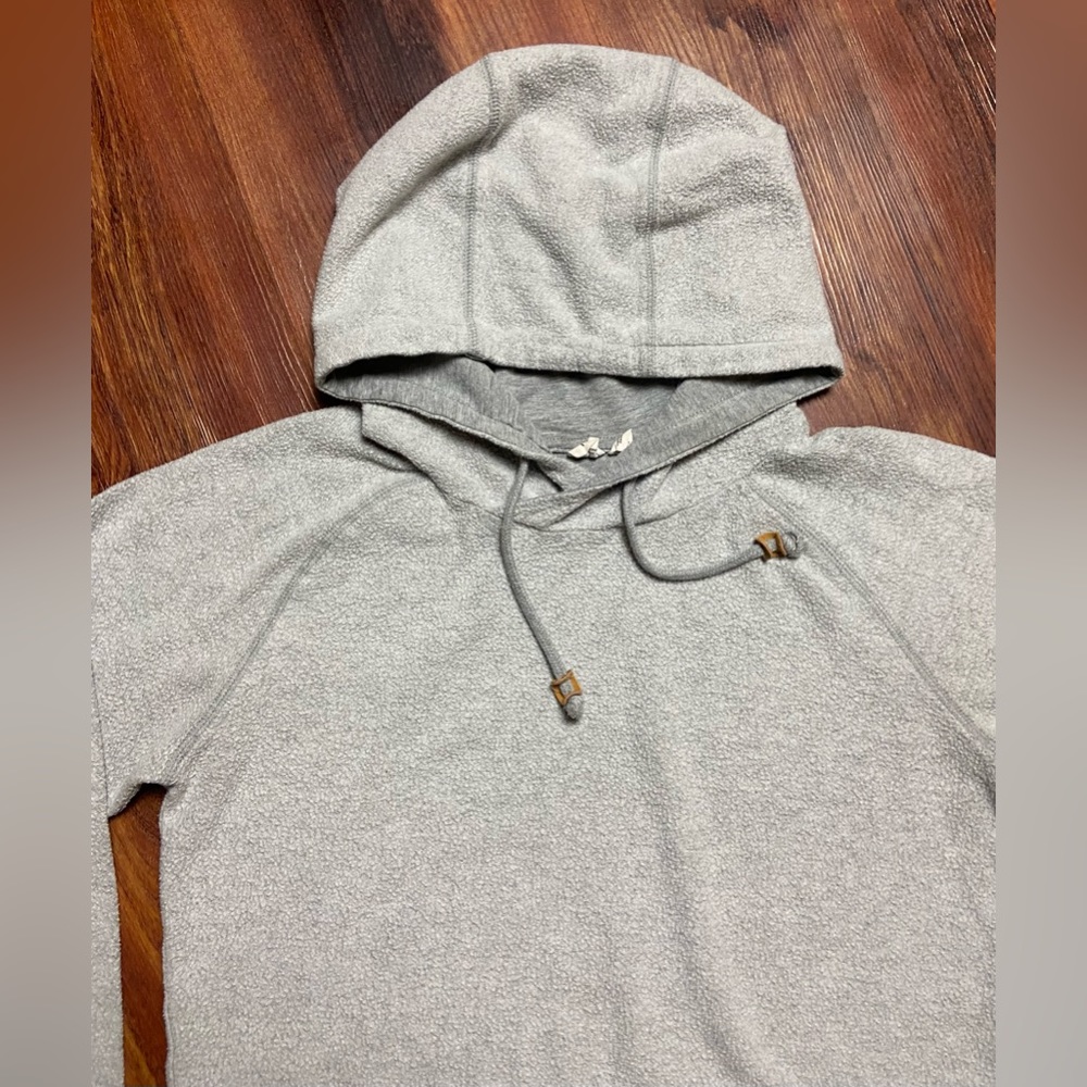 Tentree Basic Heather Grey Hooded Drawstring Swea… - image 3